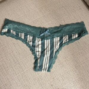 Honeydew Intimates Teal Lace Trim Panties